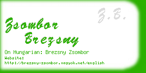 zsombor brezsny business card